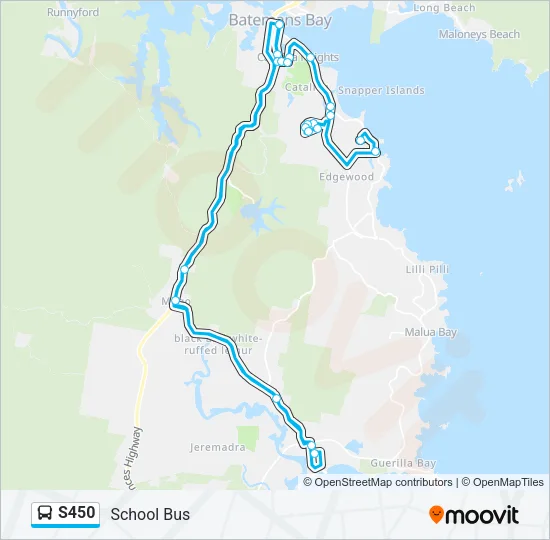 S450 Bus Line Map