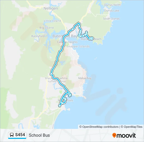 S454 Bus Line Map