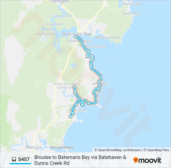 S457 Bus Line Map