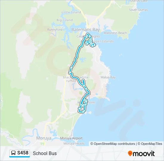 S458 Bus Line Map