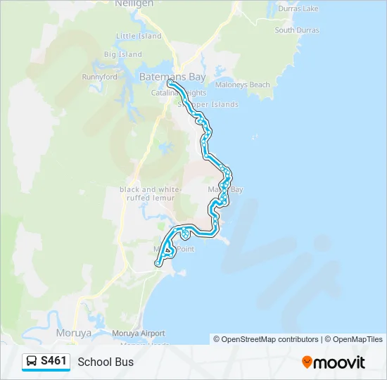 S461 Bus Line Map