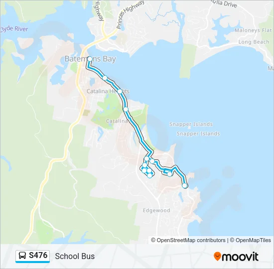 S476 Bus Line Map