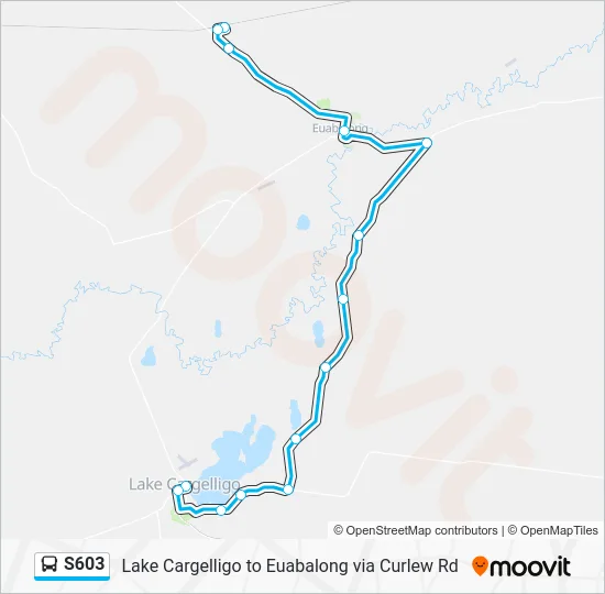 Mapa de S603 de autobús