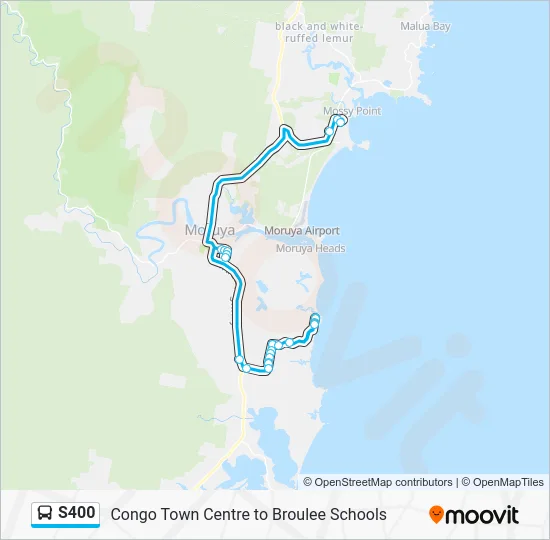S400 Route: Schedules, Stops & Maps - Broulee Schools (Updated)