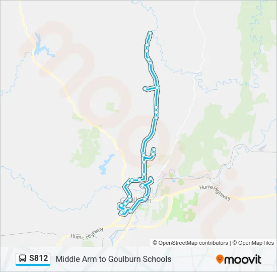 S812 Bus Line Map