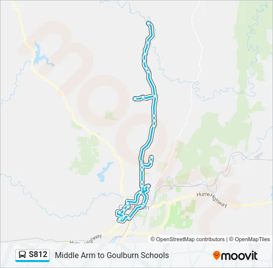 S812 Bus Line Map
