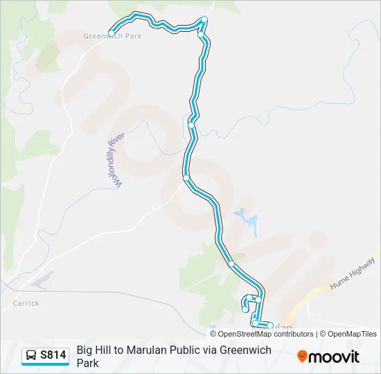 S814 Bus Line Map