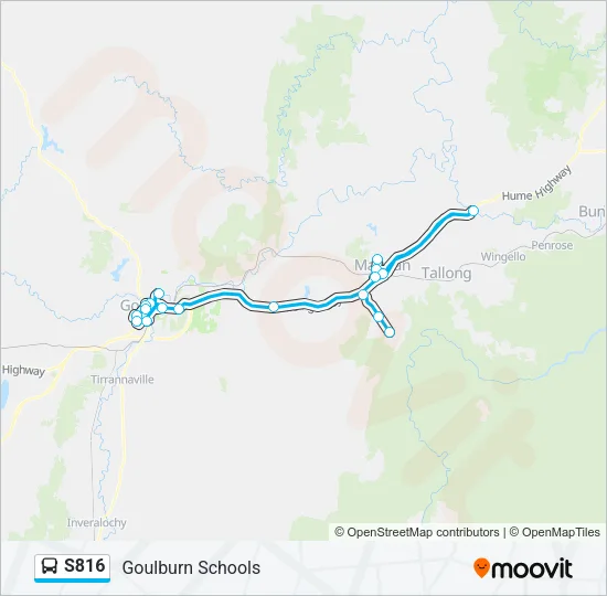 S816 Bus Line Map