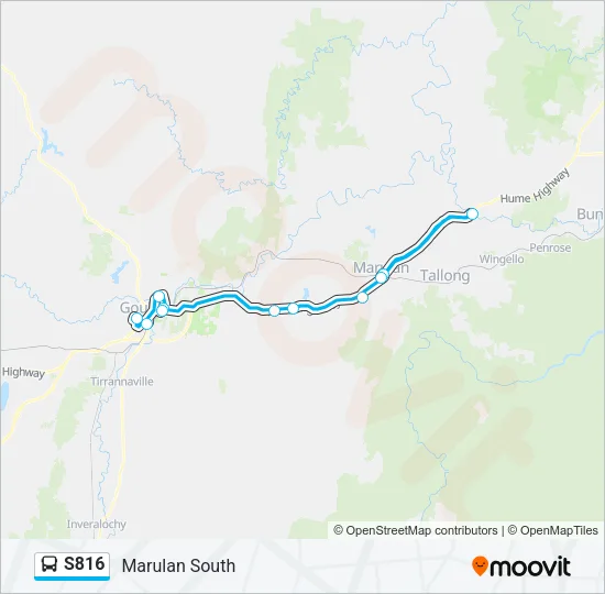 S816 Bus Line Map