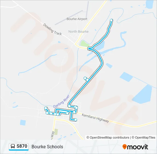 S870 Bus Line Map