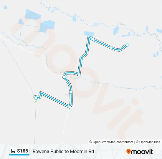 S185 Bus Line Map