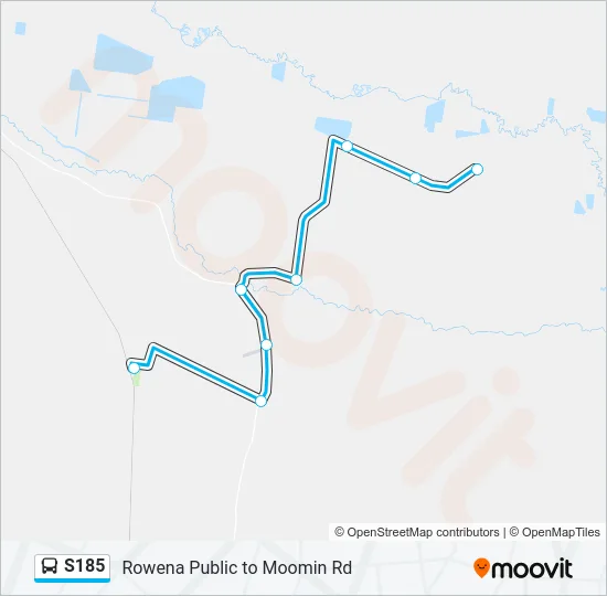 S185 Bus Line Map