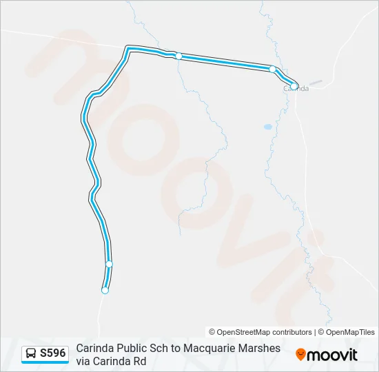S596 Bus Line Map