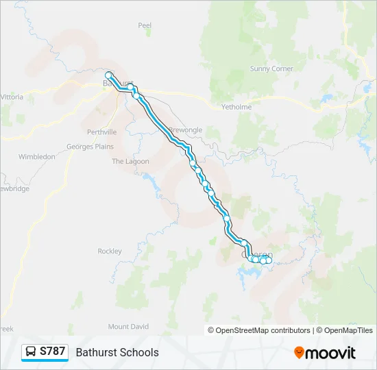 S787 Bus Line Map