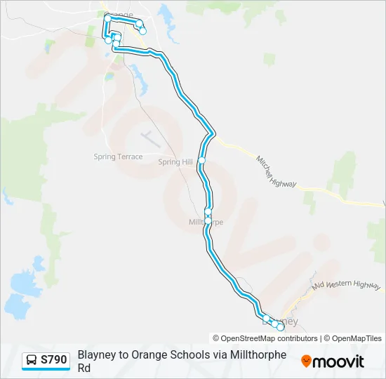 S790 Bus Line Map