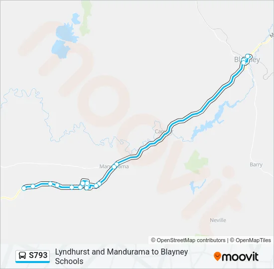 S793 Bus Line Map