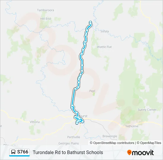 S766 Bus Line Map