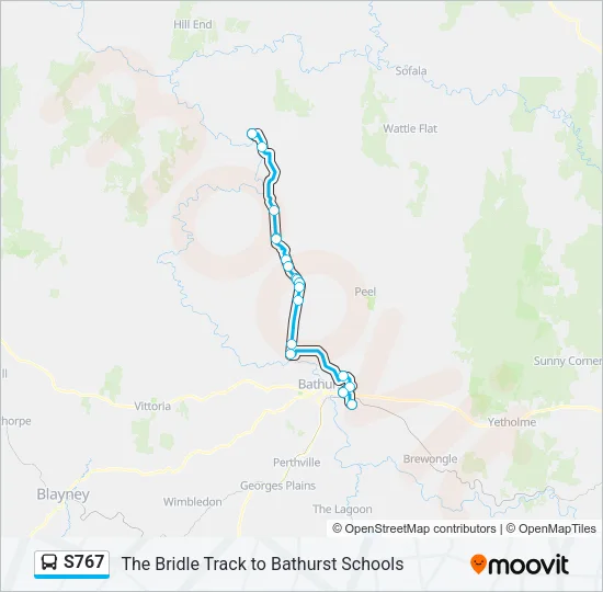 S767 Bus Line Map