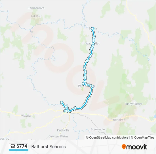 S774 Route: Schedules, Stops & Maps - Bathurst Schools (Updated)