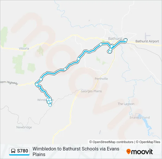 S780 Bus Line Map