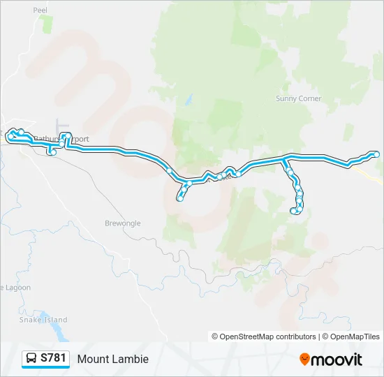 S781 Bus Line Map