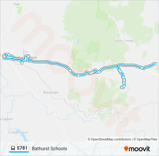 S781 Bus Line Map