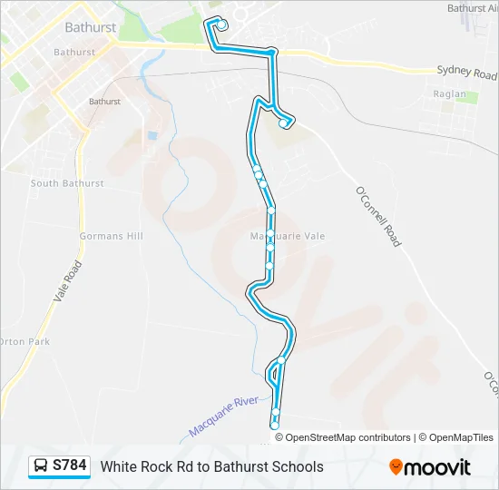 S784 Bus Line Map