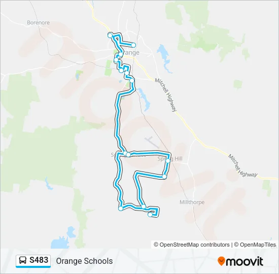 S483 Bus Line Map