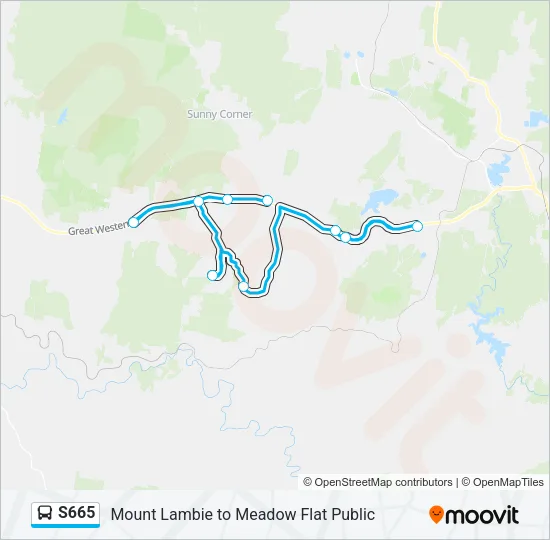 S665 Bus Line Map