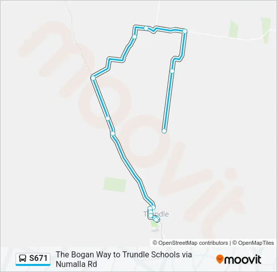 S671 Bus Line Map