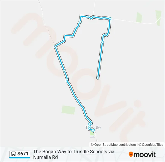 S671 Bus Line Map