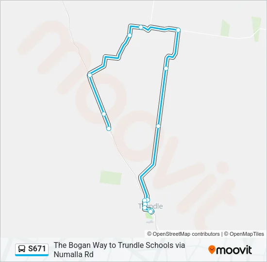 S671 Bus Line Map