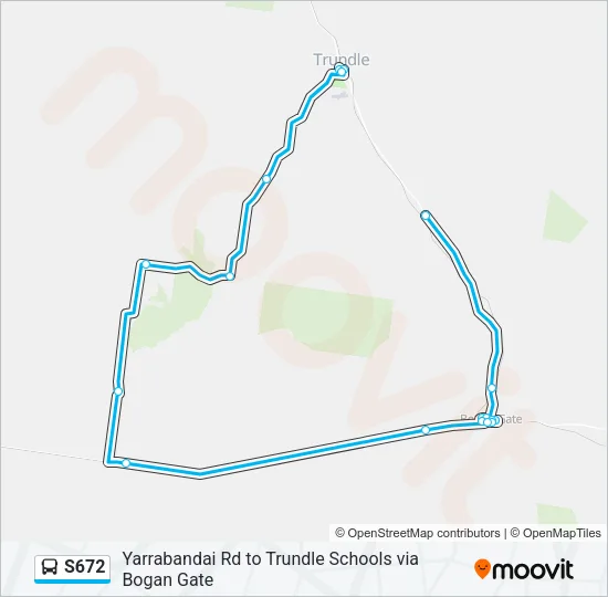 S672 Bus Line Map