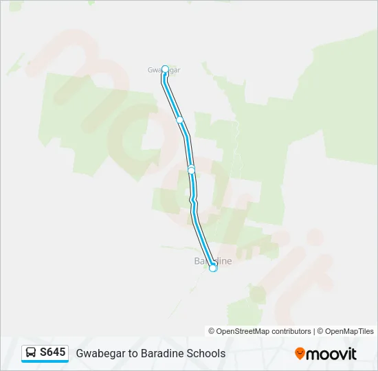 S645 Bus Line Map