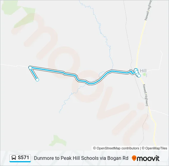S571 Bus Line Map