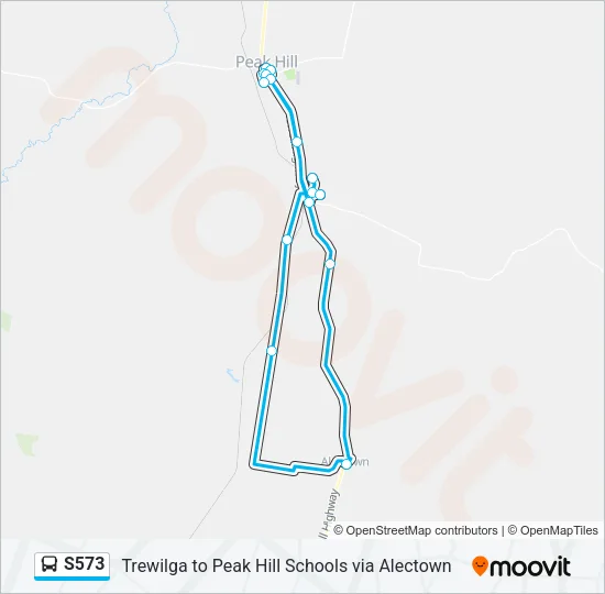 S573 Bus Line Map