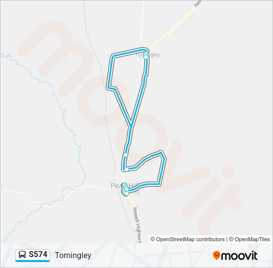 S574 Bus Line Map