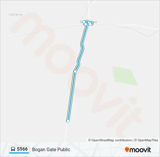 S566 Bus Line Map