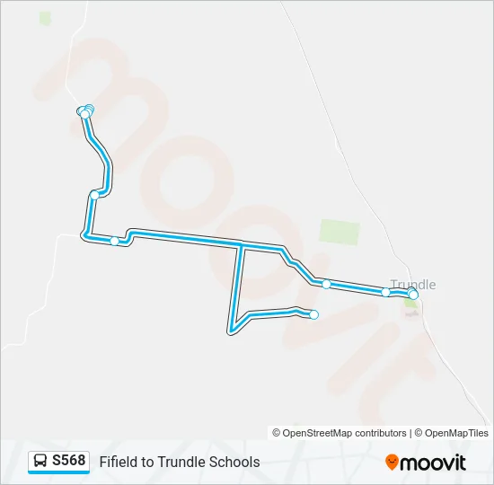 S568 Bus Line Map