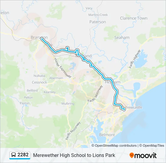 2282 Bus Line Map