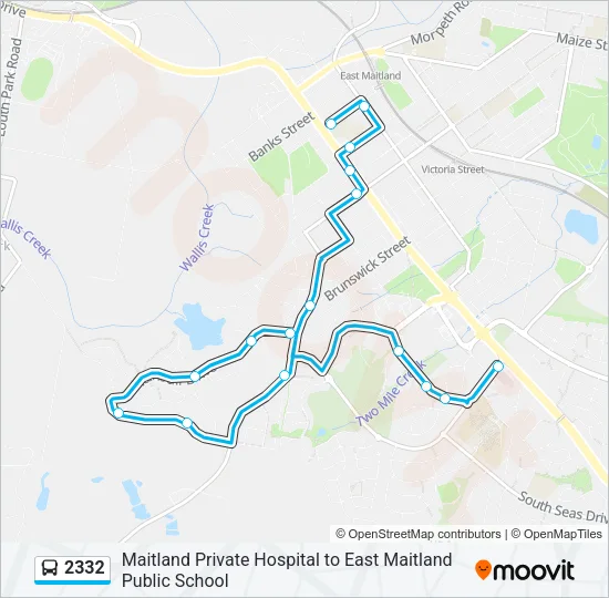 2332 Bus Line Map