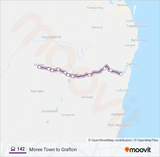 142 Bus Line Map