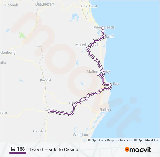 168 Bus Line Map