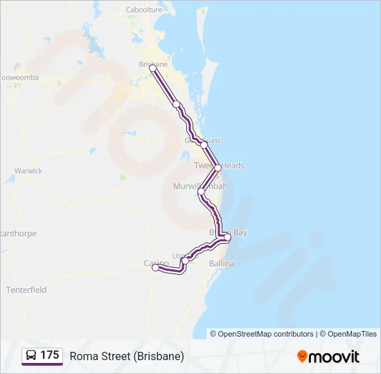 175 Bus Line Map