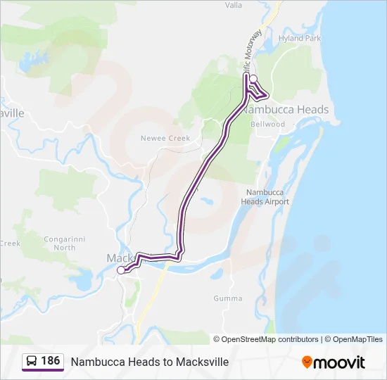 186 Route: Schedules, Stops & Maps - Macksville (Updated)