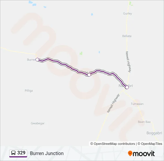 329 Bus Line Map