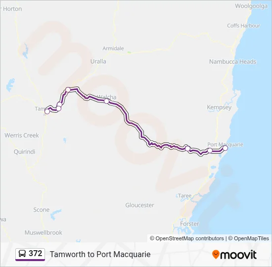372 Route: Schedules, Stops & Maps - Port Macquarie (Updated)