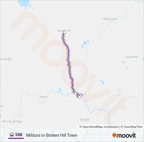 588 Bus Line Map