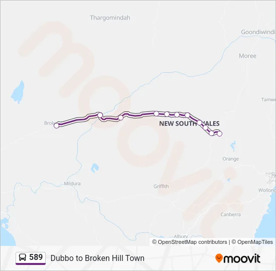 589 Bus Line Map