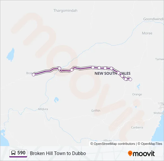 590 Bus Line Map